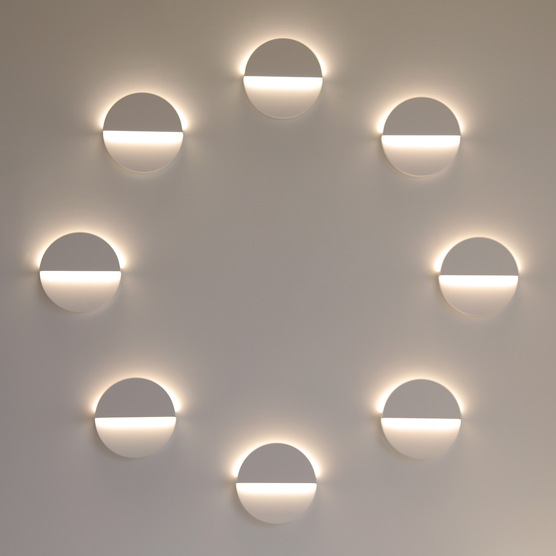 Cycladic Circle Sconce Installed